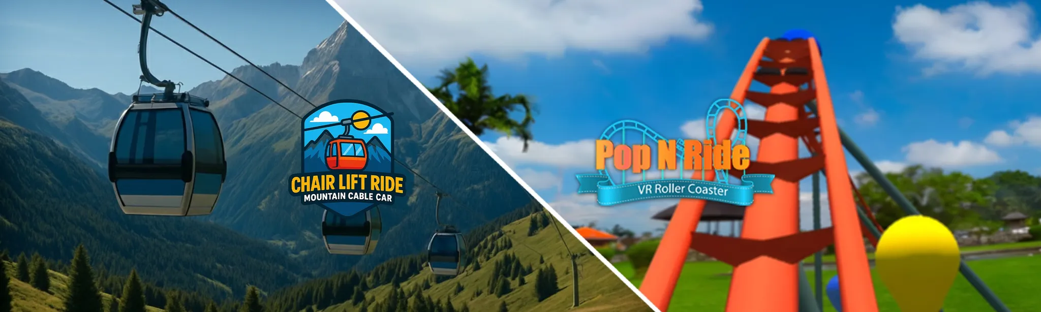О товаре Pop N Ride - VR-американские горки