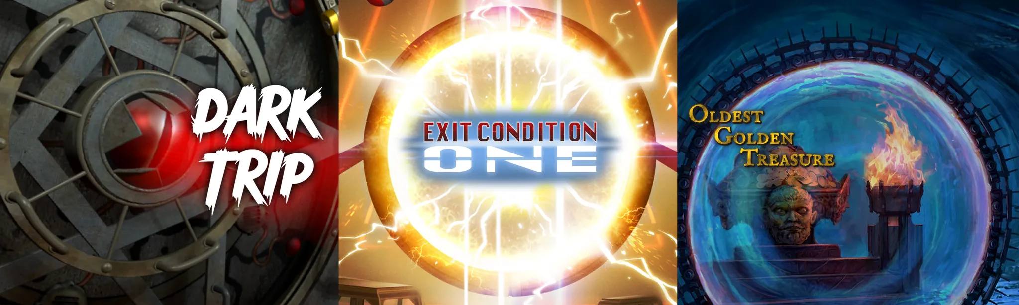 О товаре Трилогия эскейп-румов: Dark Trip + Exit Condition One + Oldest Golden Treasure