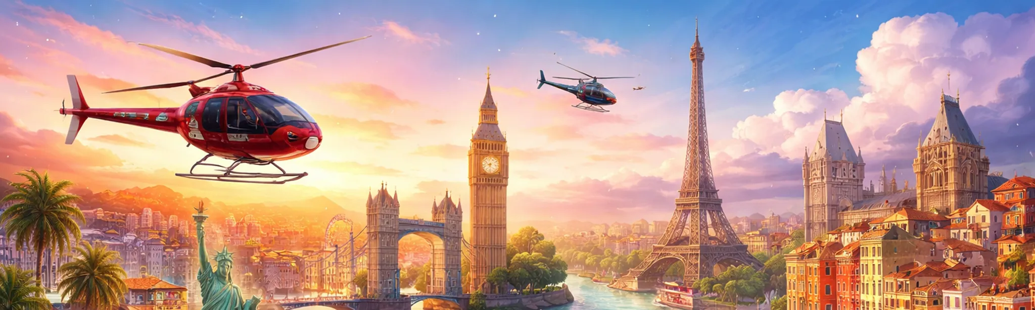 О товаре VR Travel Relax Набор 7: Вертолетные экскурсии (Лас-Вегас, Лос-Анджелес, Лондон, Париж, Венеция, Флоренция)