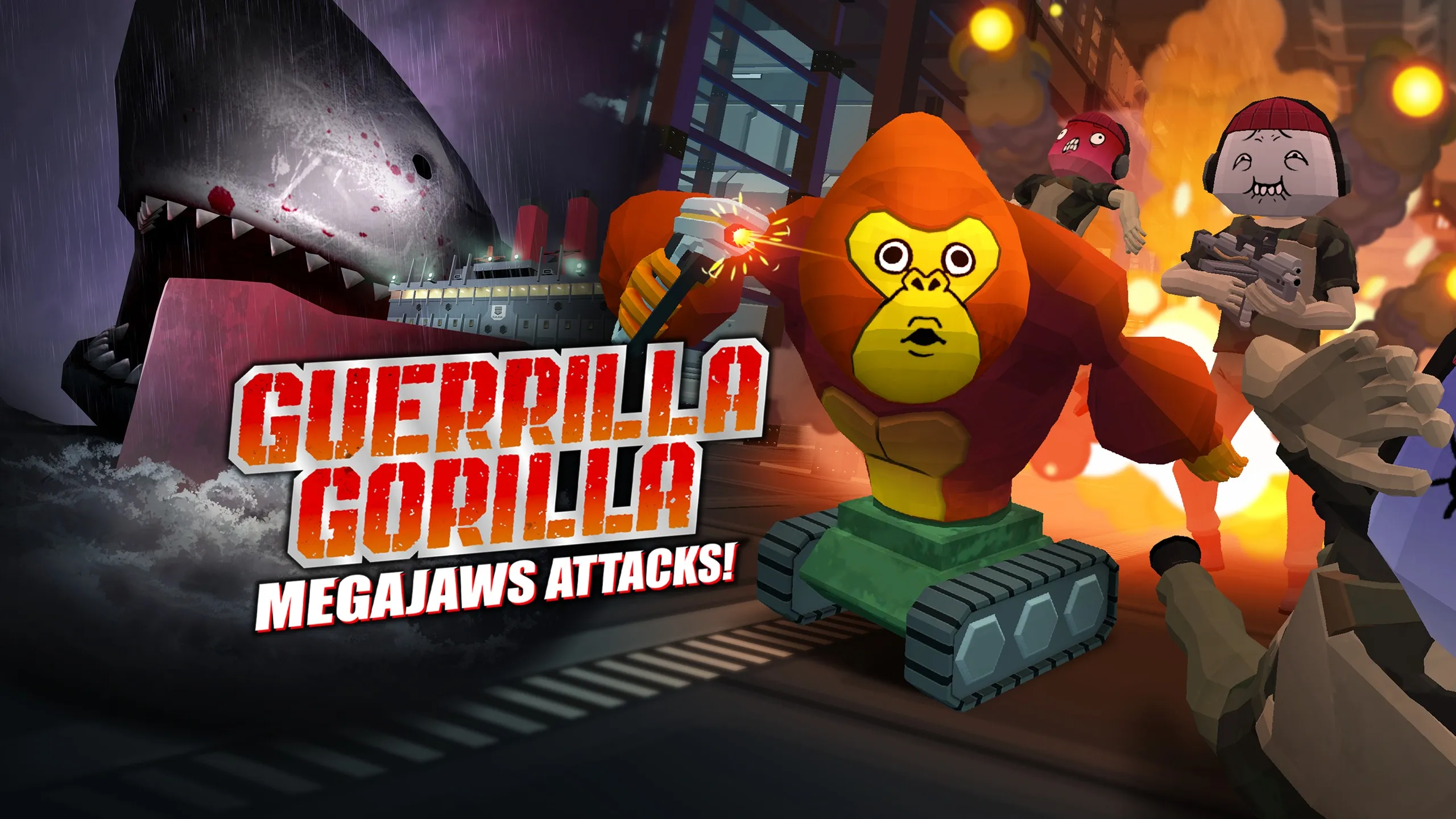О товаре Guerrilla Gorilla: Megajaws Attacks!