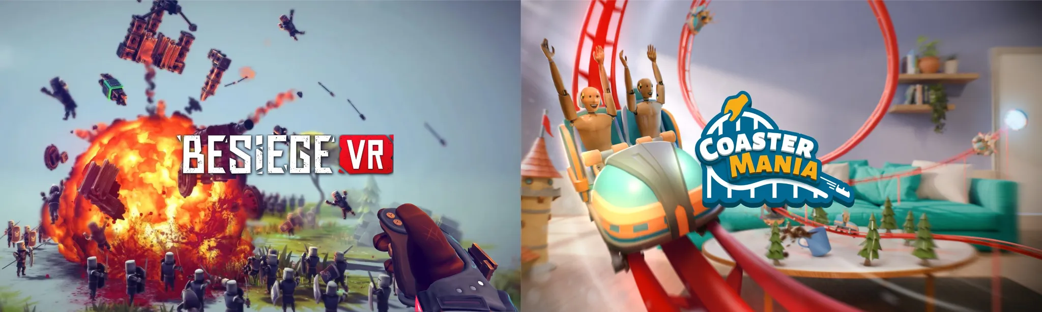 О товаре 🎢Coasters & Catapults💣 Besiege VR & CoasterMania