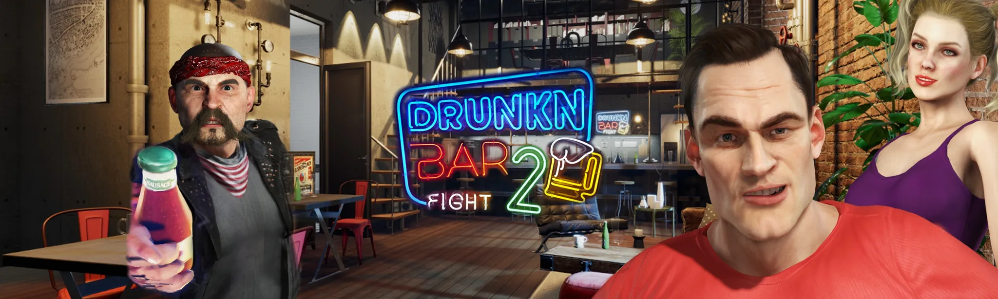 О товаре Drunkn Bar Fight Bundle – высшее VR-побоище в барах!